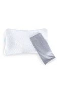 Bebek Yastığı Kılıfı 50x32x6cm Beyaz/gri - 3