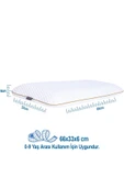 Ortopedik Çocuk Yastığı (SENSİTİVE BABY) 66x33x6cm, Beyaz - 2
