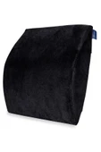 Visco Ortopedik Araç Bel Dayama Minderi 35x33x9 Cm, Siyah - 2