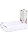 Çift Bombeli Ortopedik Yastık 60x40x14/12cm, Beyaz - 1