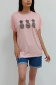 Bkmc Ananas Işlemeli Bluz Pudra - 2