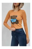 Bkmc CLZ944 Ayı Baskılı Bluz Turuncu - 3