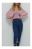 Bkmc V Yaka Gipeli Ayrobin Bluz Pudra - 2