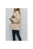 Bkmc Üç Iplik Kapüşonlu Baskılı Sweatshirt Krem ( (tween)) (tween) - 3