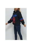 Bkmc Kapüşonlu Baskılı Içi Pamuk Sweatshirt Siyah - 2