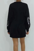 Bkmc Önü Kolları Kız Baskılı Sweatshirt Siyah ()comfi Shop) - 5