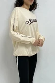 Bkmc 2 Iplik Nakışlı Sweatshirt Krem ()comfi Shop) - 4