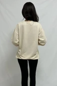 Bkmc 2 Iplik Nakışlı Sweatshirt Krem ()comfi Shop) - 5