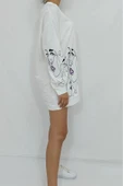 Bkmc Önü Kolları Kız Baskılı Sweatshirt Beyaz - 3