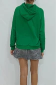 Bkmc Kapüşonlu Iki Iplik Sweatshirt Yeşil - 5