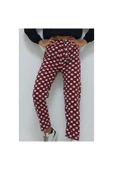 Bkmc Yuvarlak Desenli Pijama Altı Kırmızı ( (hera)) - 1