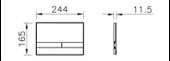 VitrA Select 740-1121 Kumanda Paneli, Krom - 2