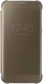 Samsung Galaxy S7 G930 için Clear View Cover Akıllı Kılıf, Gold EF-ZG930CFEGWW - 1