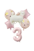 Laviyosa RETRO SEVİMLİ KEDİ FOLYO BALONLU YAŞ BALONLU DOĞUM GÜNÜ PARTİ SETİ SÜSÜ thumbnail 1