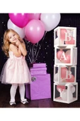 Bkmc Kutu Şeffaf Kutu Baby Yazılı Harf 25 Cm - 3