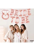 Bkmc Rosegold Bride To Be Partisi Süslemeleri Bekarlığa Veda Partisi Süslemeleri Yüzük Folyo Kuşaklı thumbnail 1