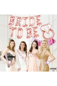 Bkmc Rosegold Bride To Be Partisi Süslemeleri Bekarlığa Veda Partisi Süslemeleri Yüzük Folyo Kuşaklı thumbnail 4