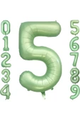 Laviyosa RETRO YEŞİLİ MAT YEŞİL RAKAM FOLYO BALONU - 5