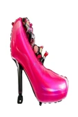 PARTİ AŞKI Pembe Stiletto Ayakkabı Folyo Balon & 84*72 Cm & Barbie Tema Bekarlığa Veda Parti Balonu - 1