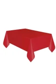 MİSLİNA PARTİ EVİ Kırmızı Doğum Günü Masa Örtüsü 120x180 - 1