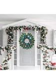 Mini Parti Koyu Yeşil Kapı Süsü Yılbaşı Folyo Balon 80x67 cm - 2