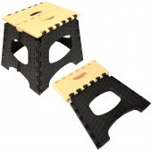 RomanoSet Plastik Mini Rattan Katlanır Tabure 2 Li Set - 2