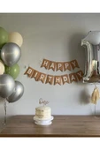 Bkmc Gümüş Yaş Balon Konsept Ve Happy Bırthday Banner  Yaş Doğum Günü Parti Seti Süsü thumbnail 3