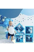 Bkmc 4 Kutu Baby Yazılı Şeffaf Kutu Harf Mavi 25 Cm Balon Hediyeli thumbnail 1