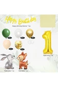 Bkmc CEYLAN VE SEVİMLİ TAVŞAN FOLYO BALONLU GOLD YAŞ BALONLU DOĞUM GÜNÜ PARTİ SETİ SÜSÜ thumbnail 2