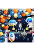 Bkmc Uzay Temalı Doğum Günü Balon Set Doğum Günü Parti Set Süsü - 1