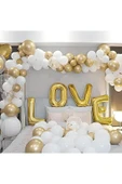 Bkmc I Love You Gold Beyaz Özel Gün Balon Seti thumbnail 1