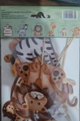 Bkmc 6 adet, Safari Temalı Doğum Günü Pasta Süsü Safari Baby Animal Pasta Süsü - 6