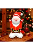 Bkmc Ayaklı Küçük Oturan Noel Baba Folyo Balon Yılbaşı Folyo Balonu Süsü - 3