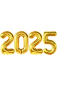 Laviyosa Yeni Yıl Büyük 2025 FolyoBalonları 34 İnç Mutlu Yıllar Süslemeleri Yılbaşı Arifesi Parti Malzemeleri thumbnail 1