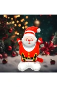 Bkmc Ayaklı Küçük Oturan Noel Baba Folyo Balon Yılbaşı Folyo Balonu Süsü - 1