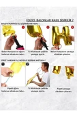 Bkmc Ayaklı Küçük Oturan Noel Baba Folyo Balon Yılbaşı Folyo Balonu Süsü - 5