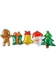 Bkmc Mini Yılbaşı Birleşik Set Yılbaşı Folyo Balonu - 4