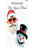 Bkmc Yılbaşı Maske Seti 2'li Noel Baba - Kardan Adam - 2