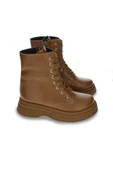 Kadın Kalın Taban Günlük Bot Fermuarlı Bağcıklı Hafif Kışlık Kadın Ayakkabı thumbnail 8