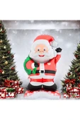 Bkmc Ayaklı Gözlüklü Noel Baba Folyo Balon Yılbaşı Folyo Balon Süsü - 4