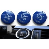 61319154945/61316966714/61316960743 START STOP DUGME KAPAGI MAVI  BMW E60 E90 E84 E70 E71 E72 - 1
