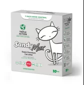 Sandy Max Aktif Karbonlu Topaklanan Tozsuz Kedi Kumu 10Kg - 1