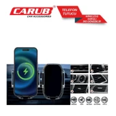 CARUB Telefon Tutucu Havalandırma Kancalı Şeffaf Type-c - 2