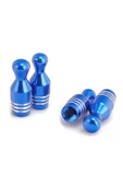 Oto Araba Sibop Kapağı Seti Metal Bowling 4'lü Set Mavi - 3