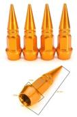 Oto Araba Sibop Kapağı Seti Metal Sivri 4'lü Set Gold 60 Mm - 2