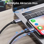 Ugreen 70523 USB-C to Lightning PD 36W 1M Örgülü Hızlı Şarj Kablosu - 4
