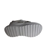 YAZKIŞ Kadın Siyah Beyaz Simli Taşlı Kalın Taban Fashıon Spor Ayakkabı thumbnail 7