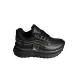 YAZKIŞ Kadın Siyah Beyaz Simli Taşlı Kalın Taban Fashıon Spor Ayakkabı thumbnail 19