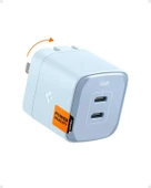 Spigen GaN III 352 35W 2 Bağlantı Noktalı Kompakt Katlanabilir Çift USB C Duvar Şarj Cihazı PD PPS - 6