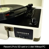 DIGITNOW Vinil Plak Çalar Kablosuz Pikap - 4